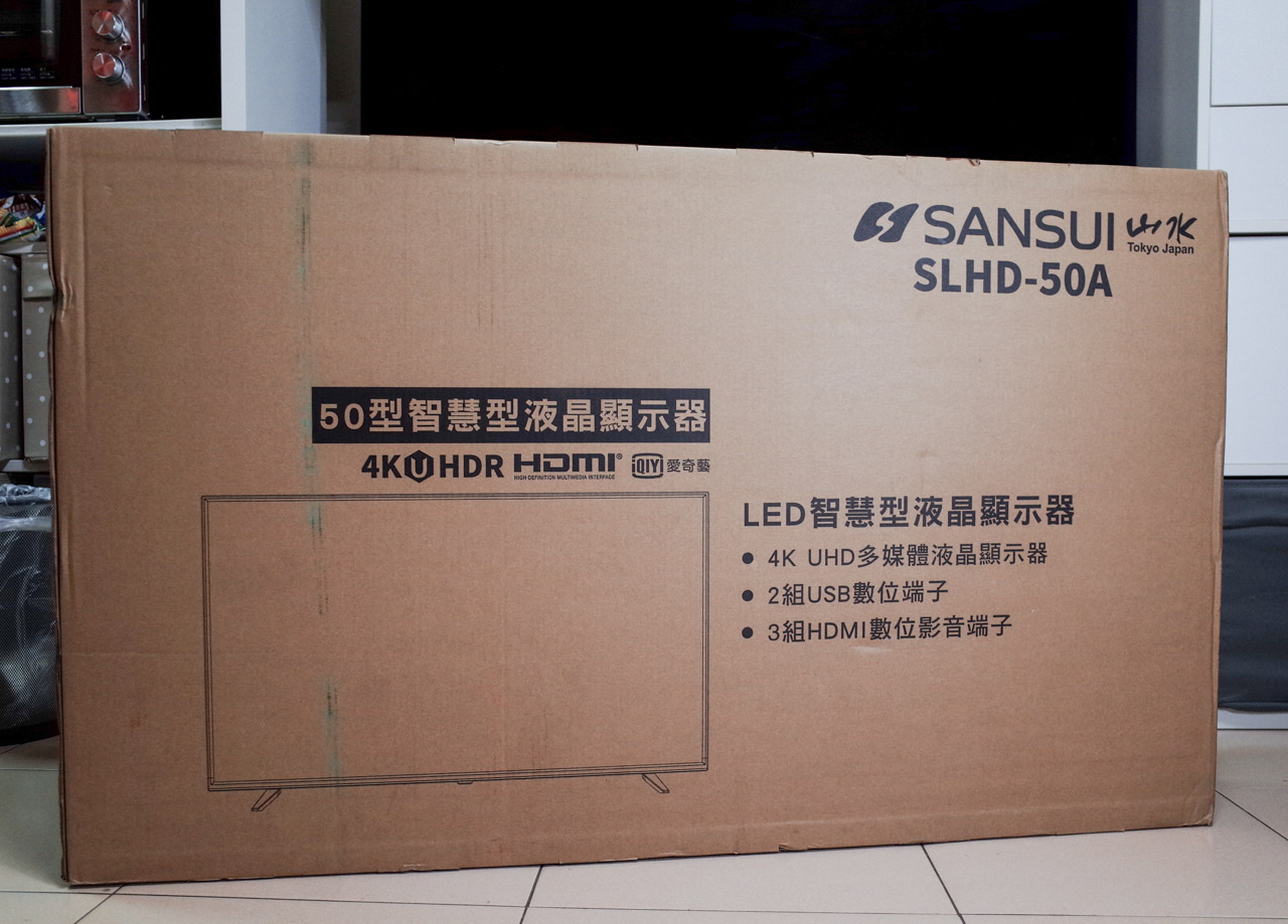 SANSUI 山水49型4K HDR安卓智慧連網液晶顯示器 SLHD-50A