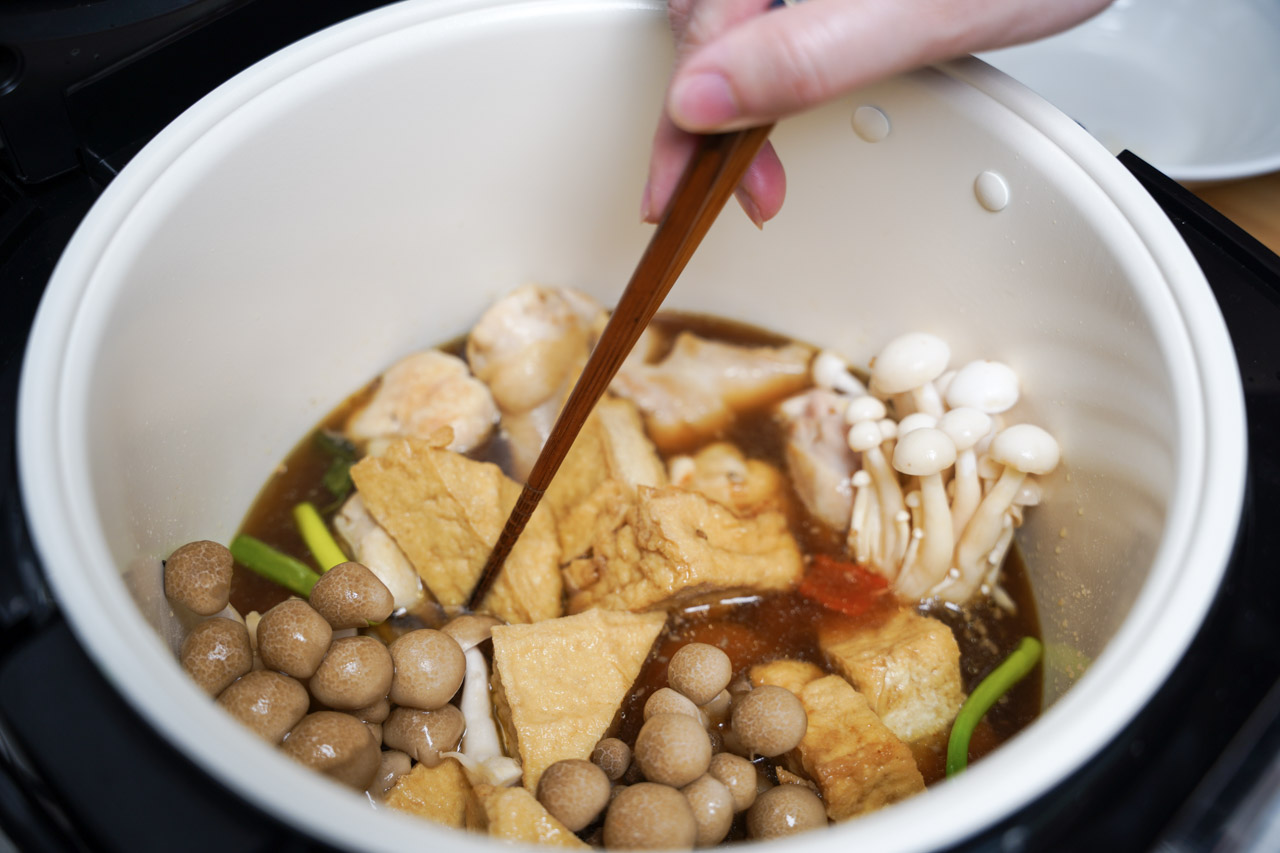 萬用鍋料理日式燒肉醬雞肉鍋02